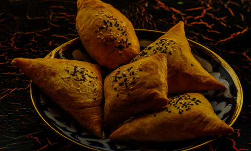 Samsa with chicken 