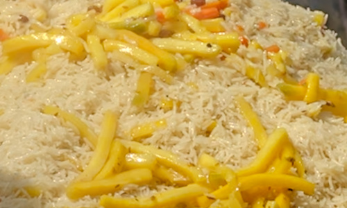 Vegetarian Uzbek pilaf